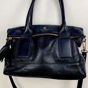 Kate Spade black leather handbag